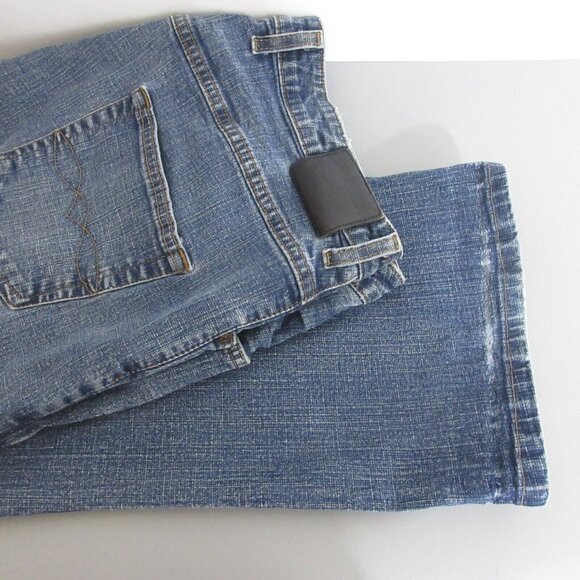 Mossimo Womens Jeans Plus Size 22W High Rise Straight Leg Dark Wash Blue Denim - Picture 7 of 10